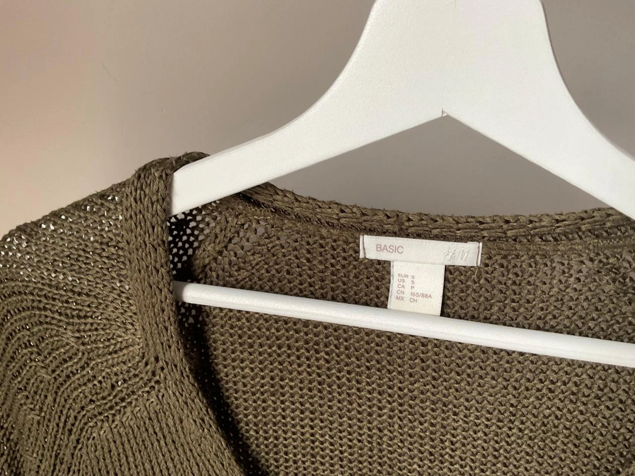 Khaki H&M sweater – the perfect bohemian & trendy basic Size M – photo 4